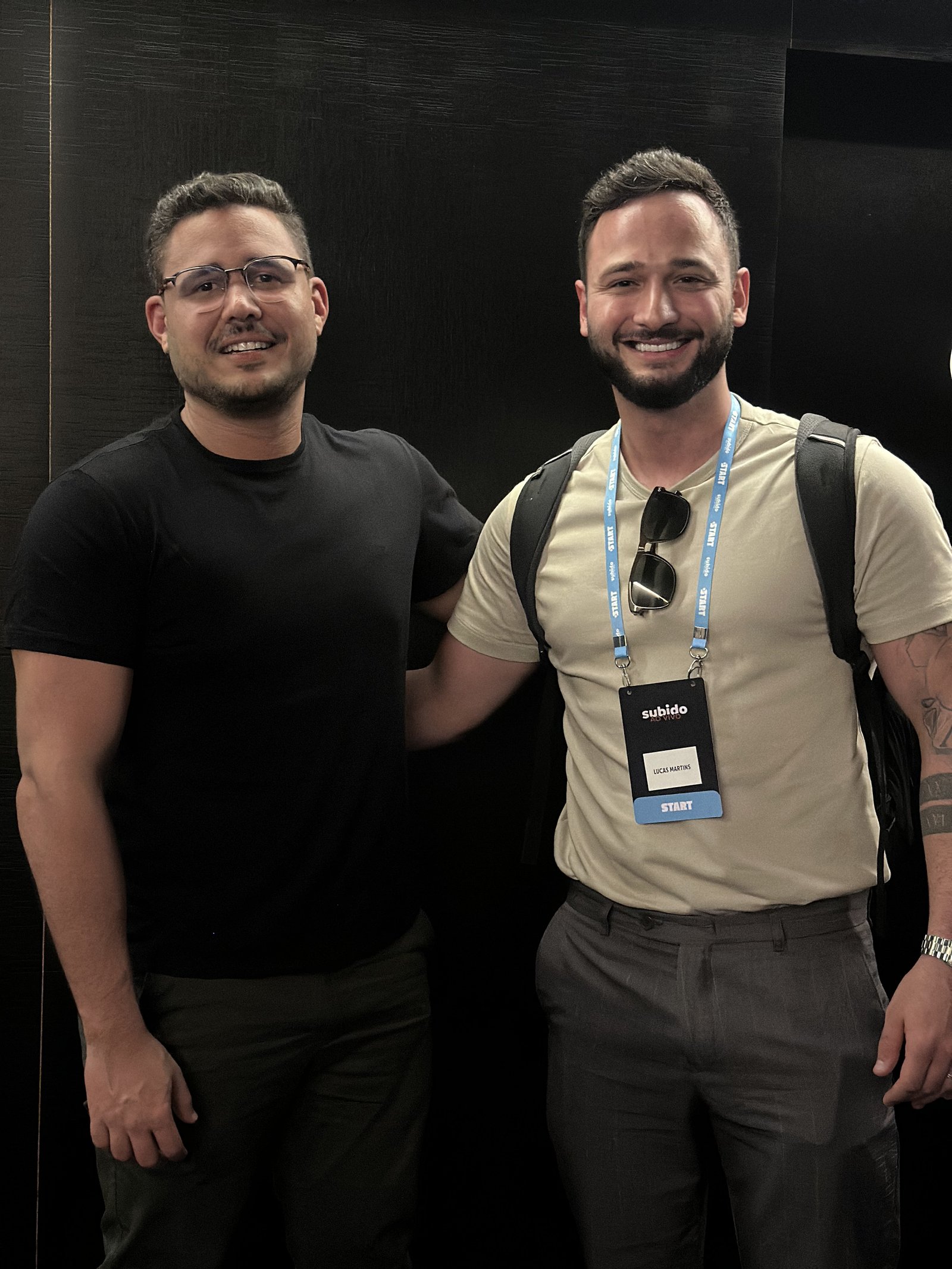 Lucas com Ícaro de Carvalho